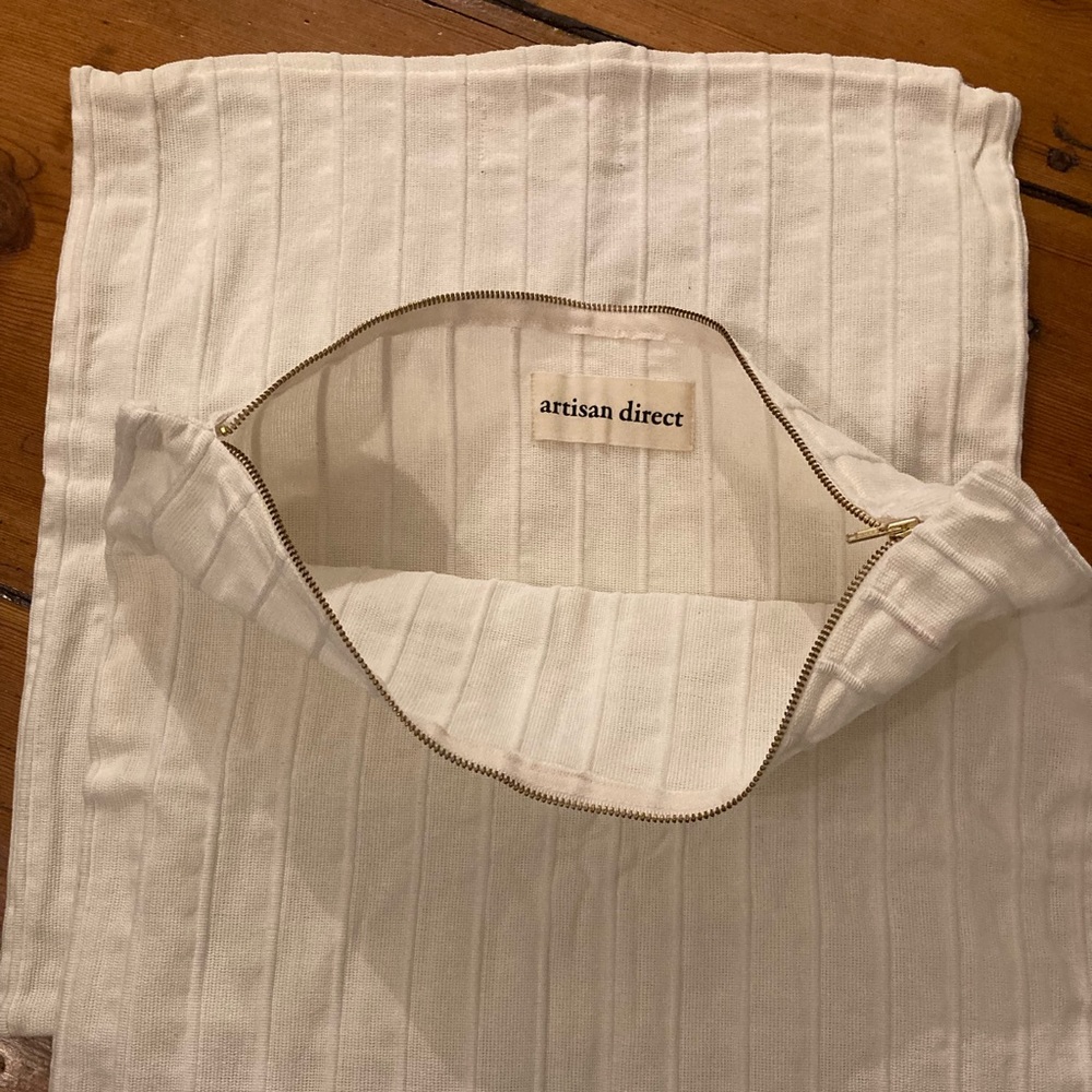 Cream pillow covers - 15” x 15” (set of 2)